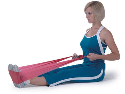 LATEX-FREE EXERCISE BAND 1.5 m x 14 cm x 0.30 mm - red