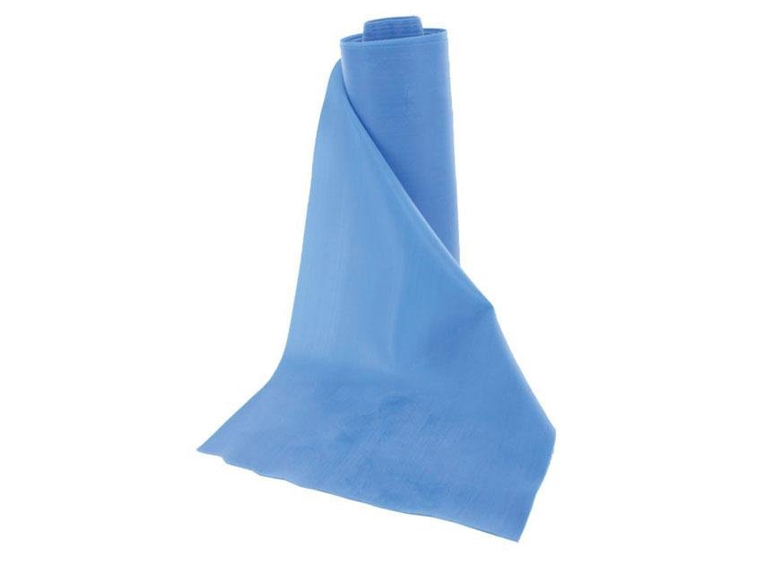LATEX-FREE EXERCISE BAND 5.5 m x 14 cm x 0.35 mm - blue