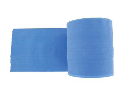 LATEX-FREE EXERCISE BAND 45 m x 14 cm x 0.35 mm - blue