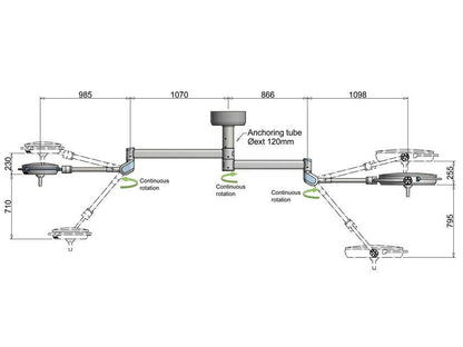 PENTALED 63N+30N THEATRE LIGHT - ceiling double