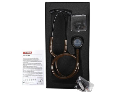 EVOLVE DUAL HEAD STETHO - all black head - Y chocolate