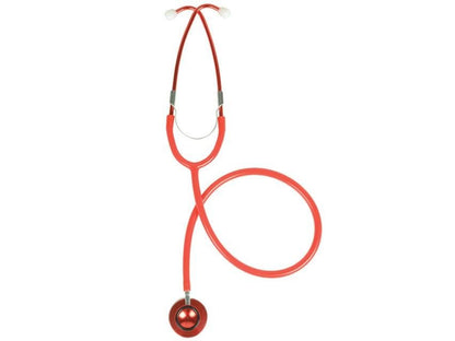 COLOURED TRAD DUAL HEAD STETHOSCOPE - red