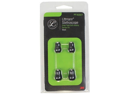 LITTMANN EAR TIPS - 1 pair small + 1 pair large - black - 40001