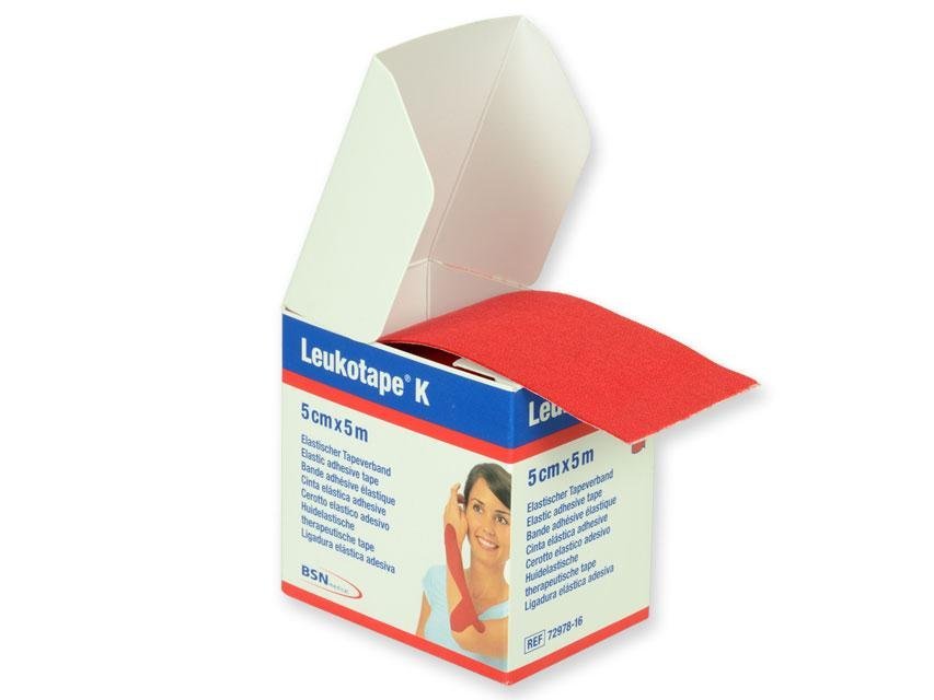 LEUKOTAPE K NEUROMUSCULAR TAPE 5 m x 5 cm - red