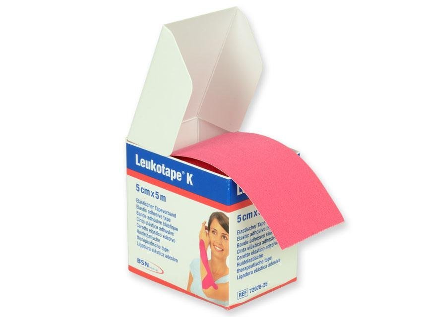 LEUKOTAPE K NEUROMUSCULAR TAPE 5 m x 5 cm - pink