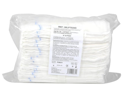 LAPARATOMIC SPONGE GAUZE 40x40 cm 4 plies