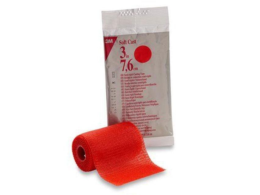 SOFTCAST 3M 7.5 cm x 3.65 m - red